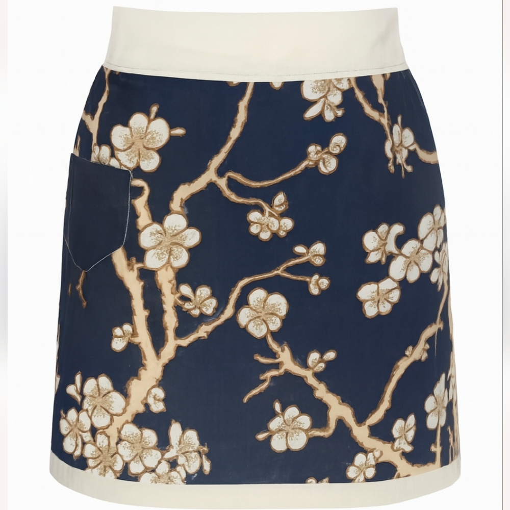 Vintage Floral Apron with Pockets